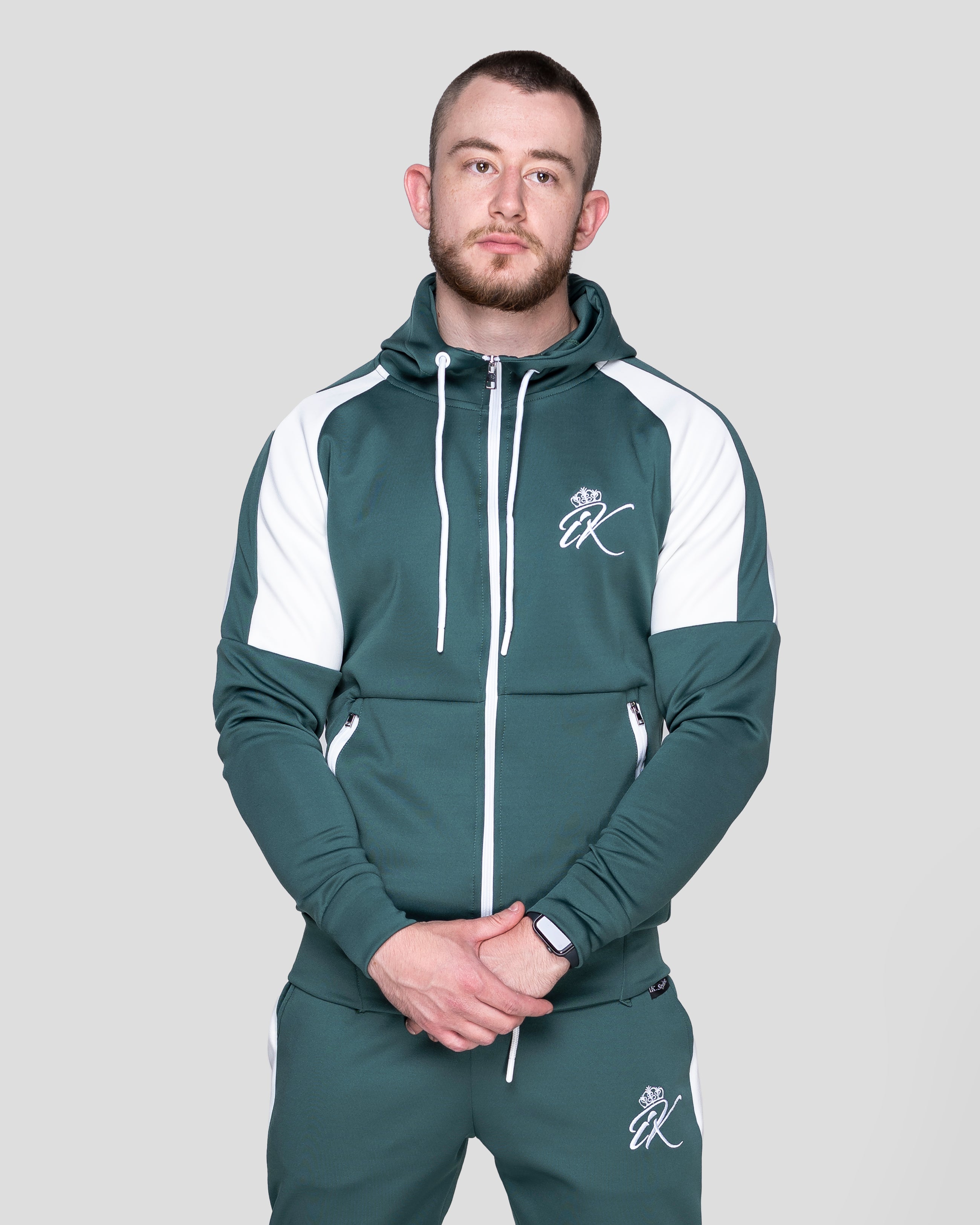 Спортно Горнище "Inspire" Green White