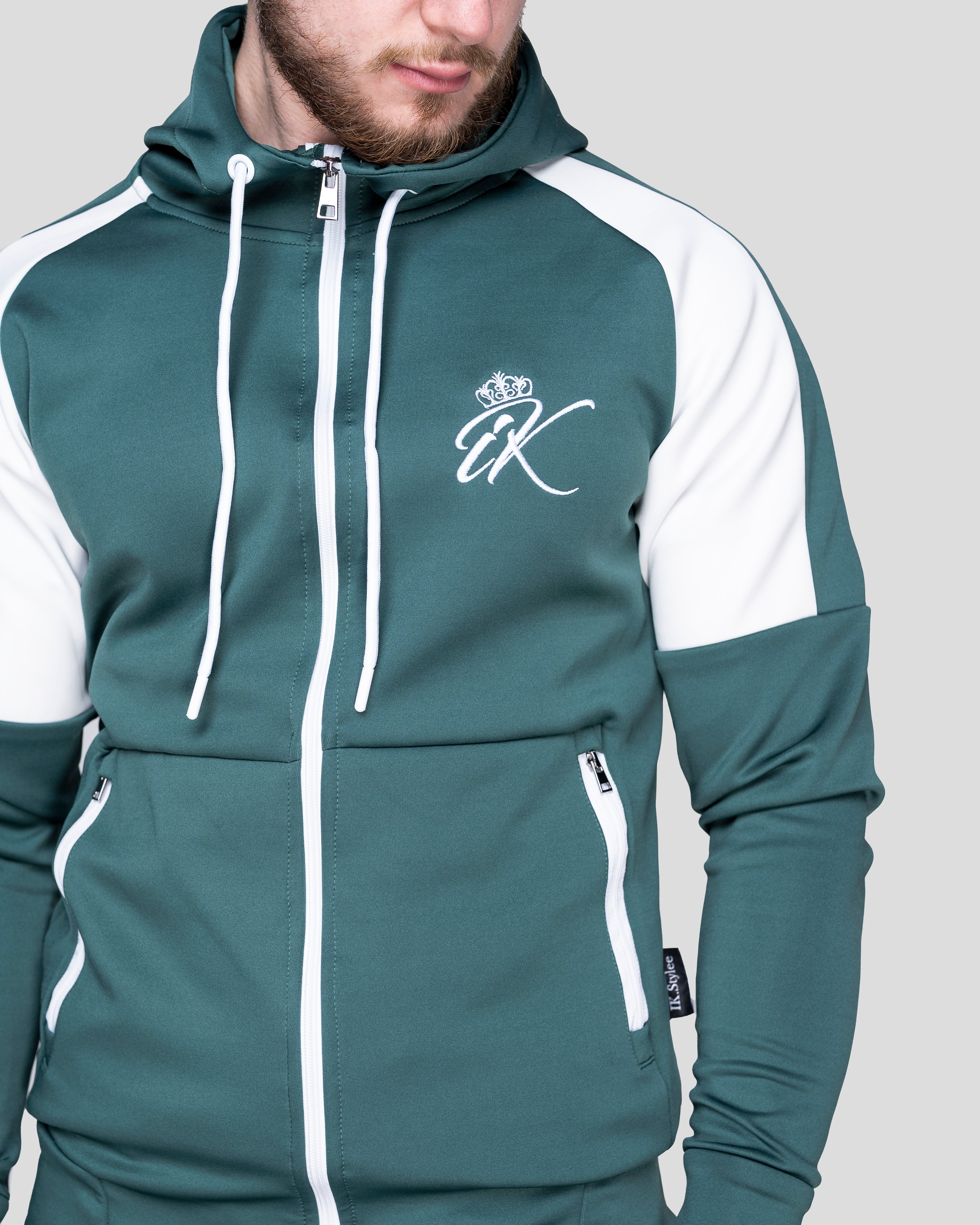 Спортно Горнище "Inspire" Green White