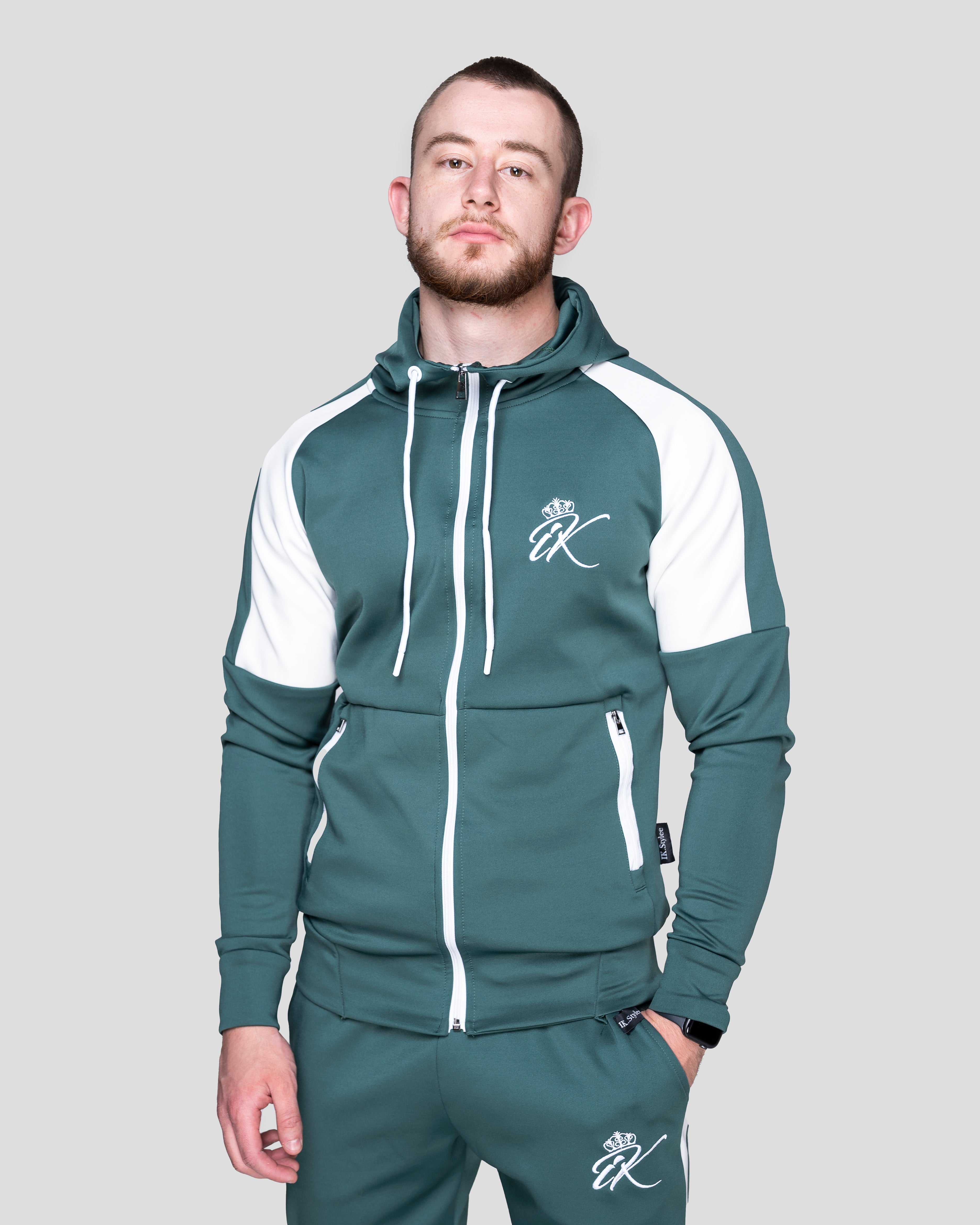 Спортно Горнище "Inspire" Green White