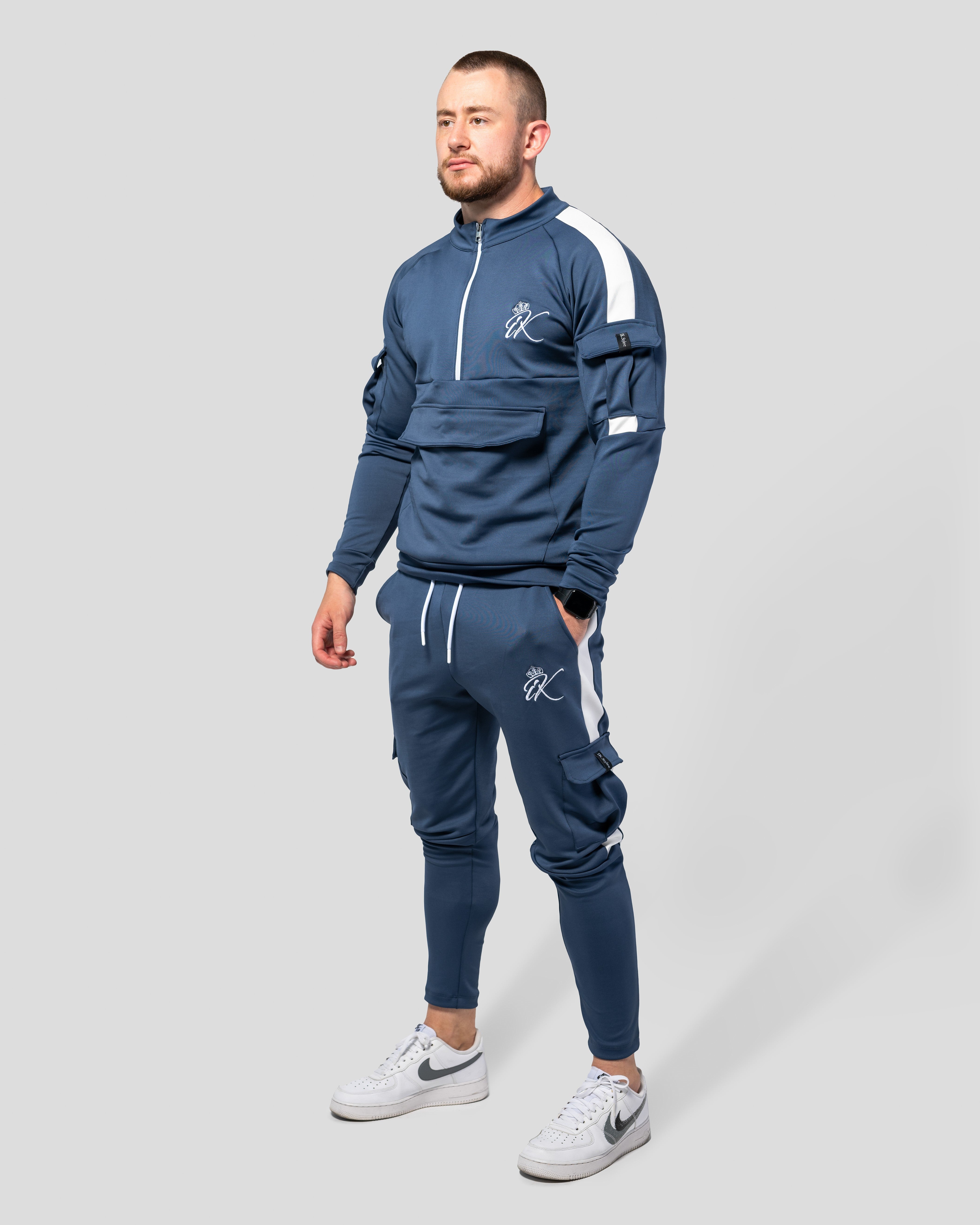 Карго Спортен Екип Blue and White