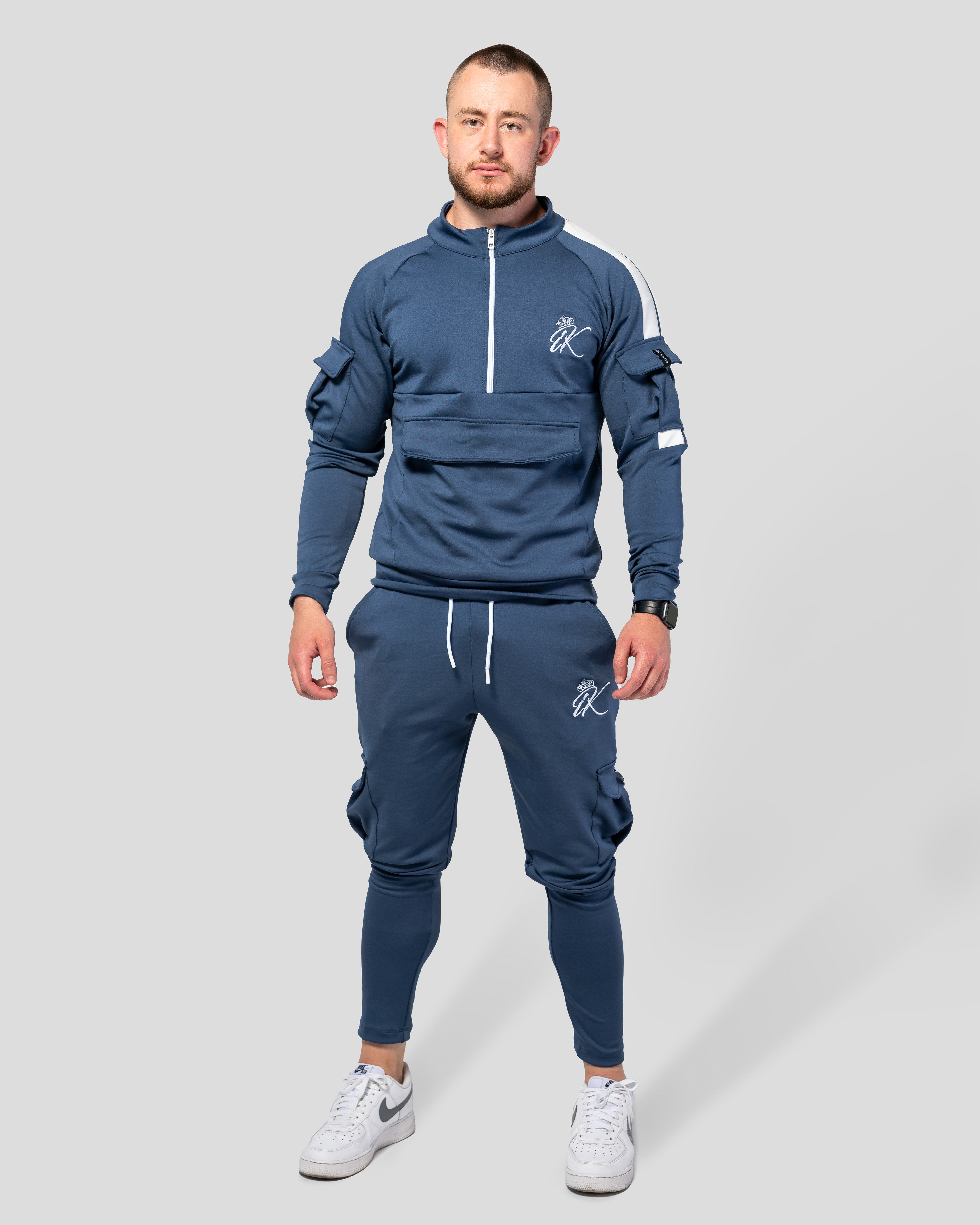 Карго Спортен Екип Blue and White