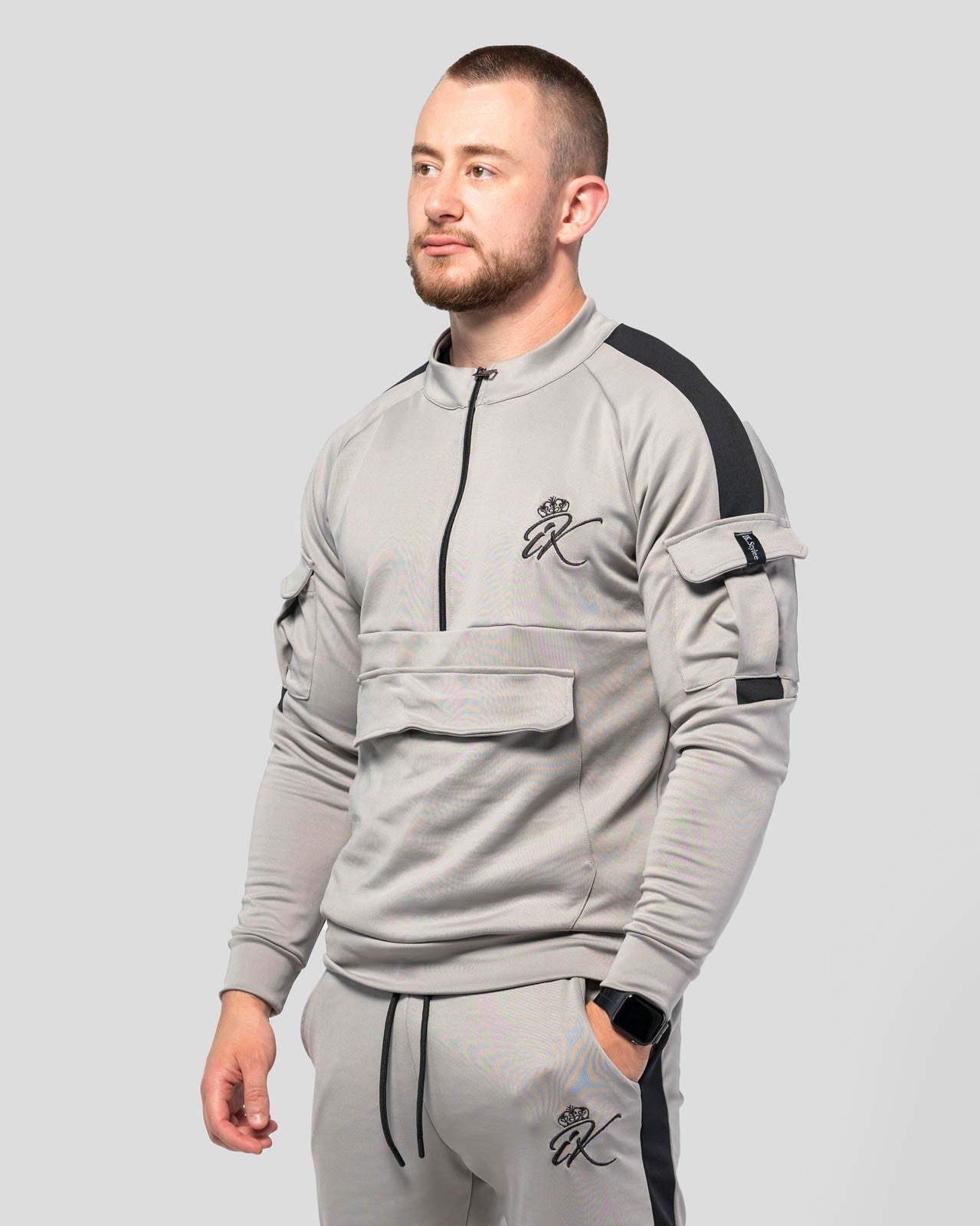 Карго Спортен Екип Gray and Black