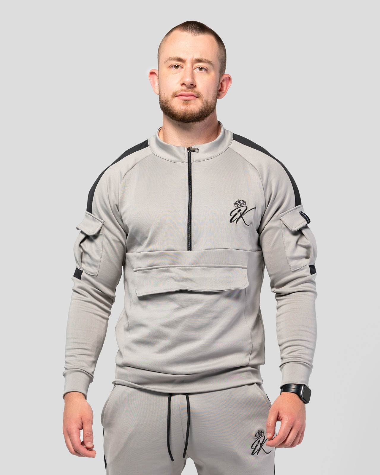 Карго Спортен Екип Gray and Black