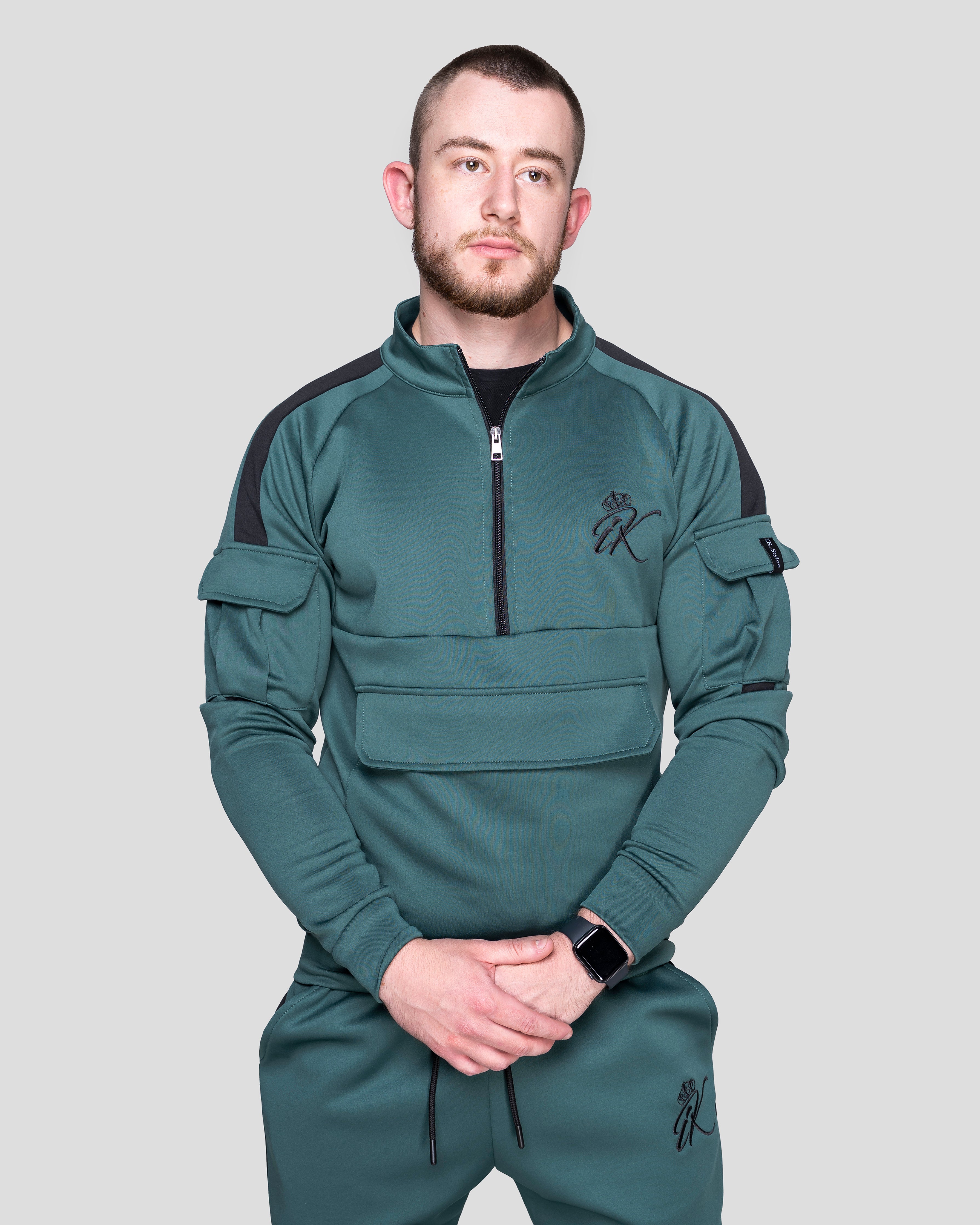 Карго Спортно Горнище "Inspire" Green Black