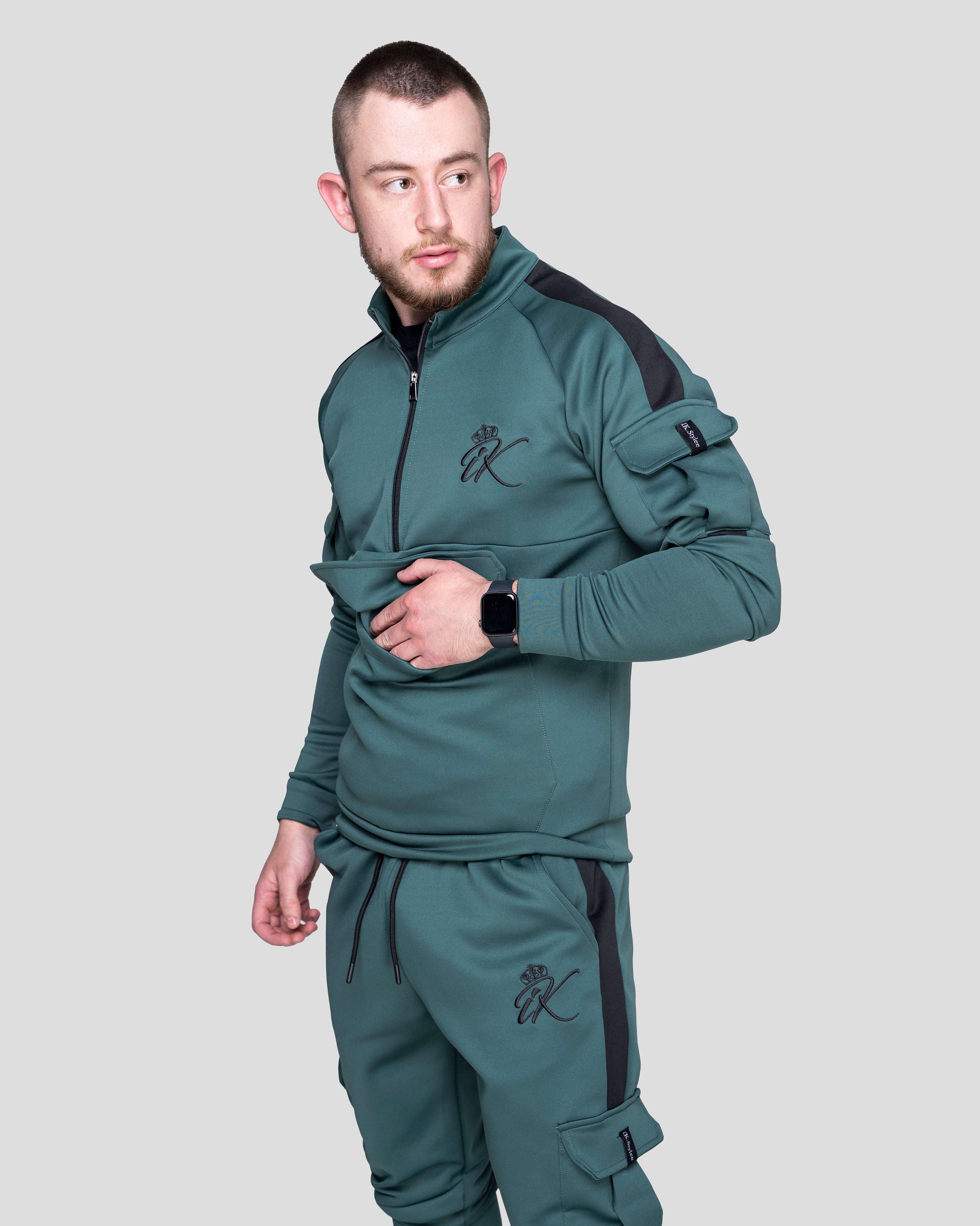 Карго Спортно Горнище "Inspire" Green Black